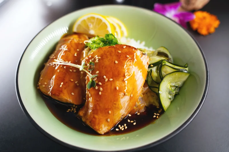 Salmon Teriyaki Rice Bowl - Ala Carte